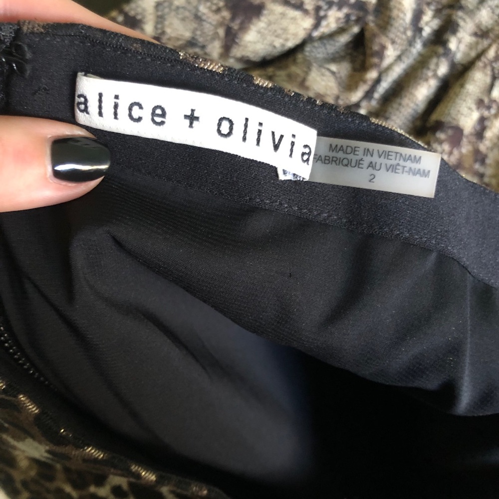 COPY - Alice + Olivia Leopard Mini Skirt - Picture 5 of 7